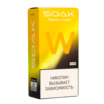 Электронная сигарета SOAK W Леденцы от кашля 10000 затяжек
