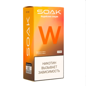 Электронная сигарета SOAK W Индийские специи 10000 затяжек