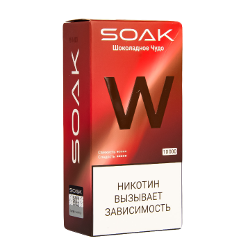 Электронная сигарета SOAK W Шоколадное чудо 10000 затяжек