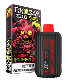 Электронная сигарета TIKOBAR SOLO Клубника Драгонфрут 9000 затяжек