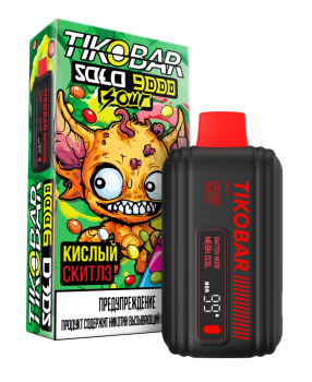 Электронная сигарета TIKOBAR SOLO Кислые Конфеты 9000 затяжек