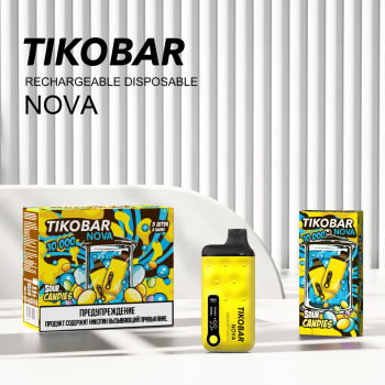 Электронная сигарета TIKOBAR NOVA Кислые конфеты 10000 затяжек