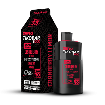 Электронная сигарета TIKOBAR ZERO Клюква Лимон 8000 затяжек
