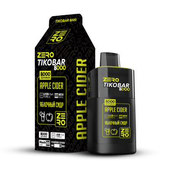 Электронная сигарета TIKOBAR ZERO Яблочный Сидр 8000 затяжек