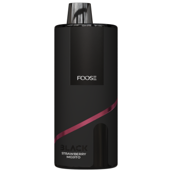 Электронная сигарета FOOSE BLACK Клубника мохито (9000 затяжек)