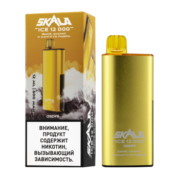 Электронная сигарета SKALA ICE Дыня, ананас и манго со льдом (12000 затяжек)