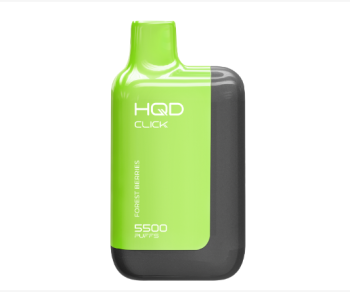 Электронная сигарета HQD CLICK Устройство + картридж Микс кислых ягод (5500 затяжек)