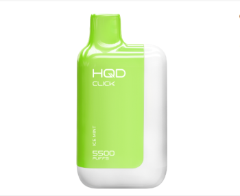 Электронная сигарета HQD CLICK Устройство + картридж Сладкая мята (5500 затяжек)