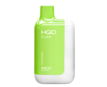 Электронная сигарета HQD CLICK Устройство + картридж Яблоко груша (5500 затяжек)