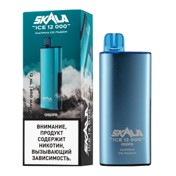 Электронная сигарета SKALA ICE Малина со льдом (12000 затяжек)