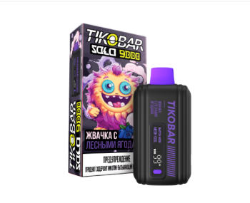 Электронная сигарета TIKOBAR SOLO Жвачка с Лесными Ягодами 9000 затяжек