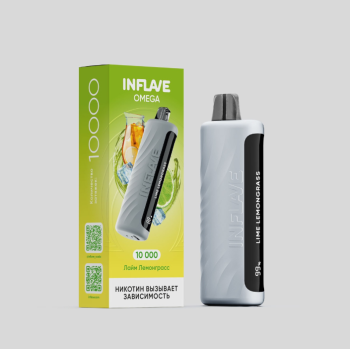 Электронная сигарета INFLAVE OMEGA Лайм лемонграсс (10000 затяжек)