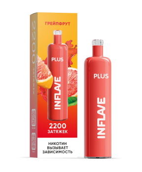 Электронная сигарета INFLAVE PLUS Грейпфрут (2200 затяжек)