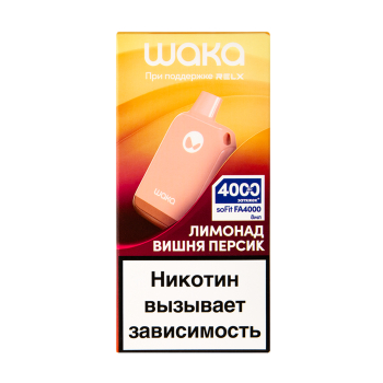 WAKA Лимонад Вишня Персик (4000 затяжек)