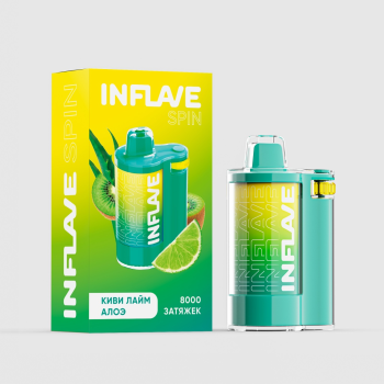 Электронная сигарета INFLAVE SPIN Киви лайм алоэ (8000 затяжек)