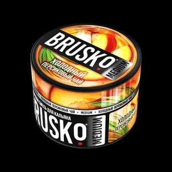 BRUSKO MEDIUM Холодный персиковый чай 250гр
