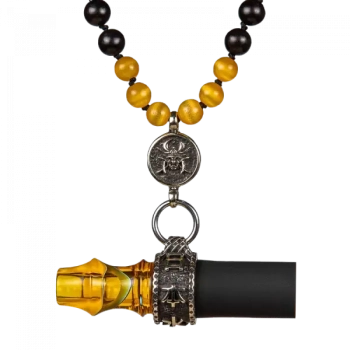 Мундштук индивидуальный Japona Hookah Mouth Tip Samurai Beads-Yellow