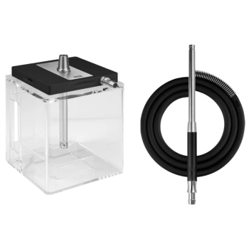 Кальян Hoob Atom Black x Stainless steel | Комплект Стандарт