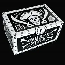 Уголь ХЛГN СУНДУК 72 шт (25 мм)