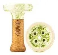 Чаша ОБЛАКО Black Glaze Бело Зеленый Мрамор