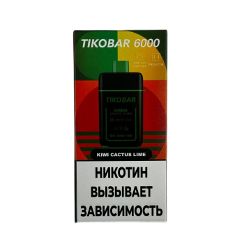 Эл. сиг. TIKOBAR 6000 Kiwi Cactus Lime (Киви Кактус Лайм)  2 %