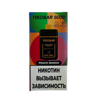 Эл. сиг. TIKOBAR 6000 Peach Mango (Персик Манго) 2 %