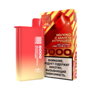 Эл. сиг. BRUSKO DABBLER 6000 Яблоко с манго и грушей 2 %