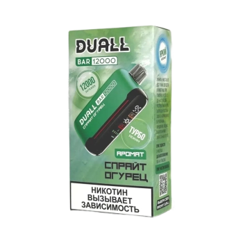 Эл. сиг. DUALL BAR 12000 Спрайт огурец 2 %
