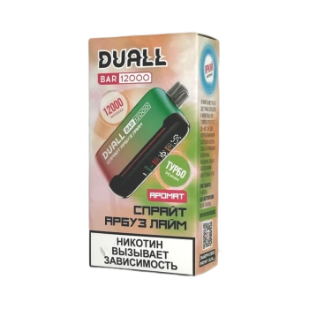 Эл. сиг. DUALL BAR 12000 Спрайт, арбуз и лайм 2 %
