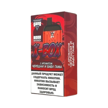 Эл. сиг. GANG X BOX 8000 Черешня бабл гам  2 %