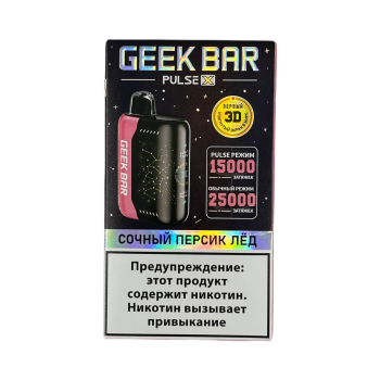 Эл. сиг. GEEK BAR PULSE X 25000 Сочный персик лёд 2 %