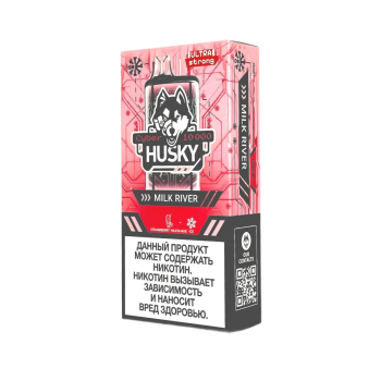 Эл. сиг. HUSKY CYBER 10000 Ultra Strong Milk River /Клубничный молочный коктейль лед 2 %