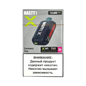 Эл. сиг. NASTY BAR X D14Ki 14000 Blackberry Ice / Ежевика лед 2 %