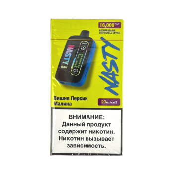 Эл. сиг. NASTY BAR D16Ki 16000 Cherry Peach Raspberry / Вишня персик малина 2 %