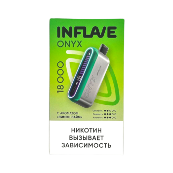 Эл. сиг. INFLAVE ONYX 18000 Лимон лайм 2%