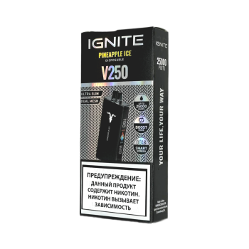 Эл. сиг. IGNITE V 250 Black 25000 Pineapple Ice 2 %