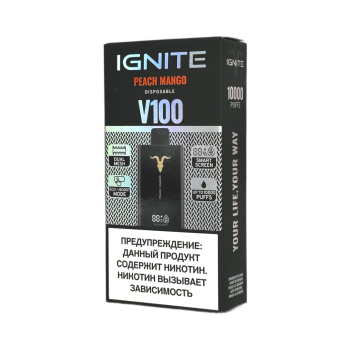 Эл. сиг. IGNITE V 100 10000 Peach Mango / Персик манго  2 %