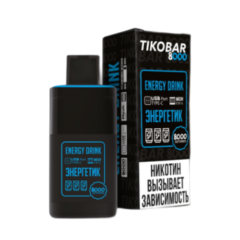 Эл. сиг. TIKOBAR 8000 Energy Drink (Энергетик)  2 %