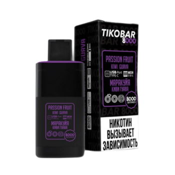 Эл. сиг. TIKOBAR 8000 Passion Fruit Kiwi Guava (Маракуйя Киви Гуава)  2 %