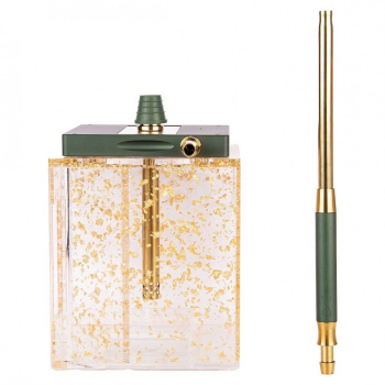 Кальян Hoob subAtom British Racing Green x SS | Cube mini Gold