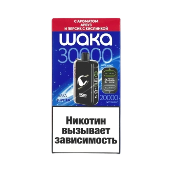 Эл. сиг. WAKA JUPITER DM 30000 Арбуз и персик с кислинкой 2%