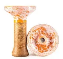 Чаша ОБЛАКО Phunnel M Glaze Оранжево Белый Мрамор