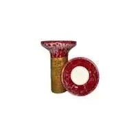 Чашка Облако Flow белый/малиново-белый мрамор