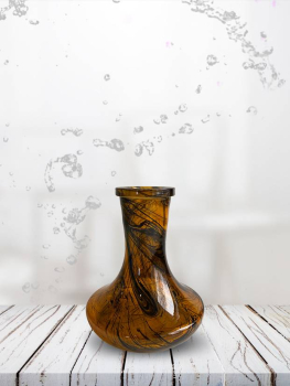 Колба Vessel Glass Крафт Mini алебастр черно-желтый