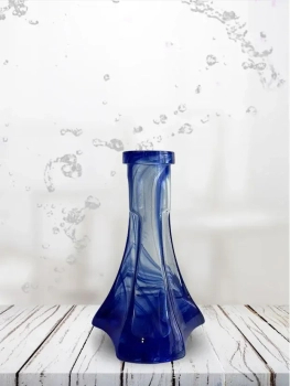 Колба Vessel Glass Пирамида синий алебастр