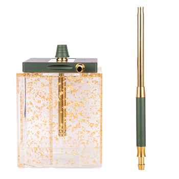 Кальян Hoob Atom British Racing Green x Gold | Cube Gold