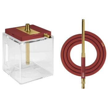 Кальян Hoob Atom Wine red x Gold | Cube Gold