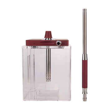 Кальян Hoob Atom Wine red x Stainless steel | Комплект Стандарт