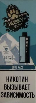 Эл. сиг. HUSKY SLIM 9000 Blue Razz  9мл.  2 %
