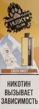 Эл. сиг. HUSKY SLIM 9000 Exotic Sweet (Голубая питахайя персик) 9мл.  2 %